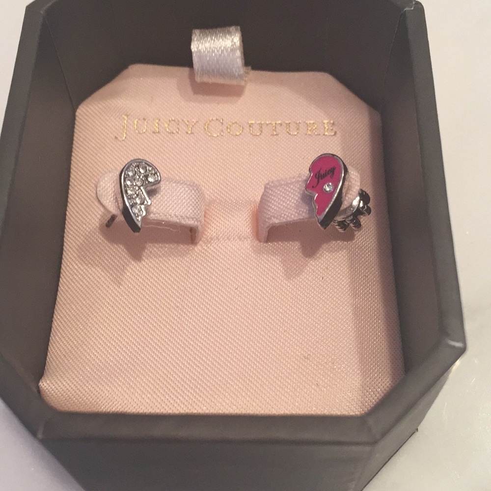 Juicy couture heart earrings